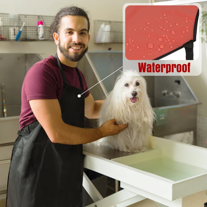 kilofly 1pc Vinyl Extra Long 43" Adjustable Waist Neck Ties Waterproof Apron - Image 5